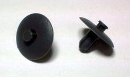 Kołki montażowe do plastików (głębokość 15mm, gr. 6mm, szer. główki 20mm, dł. całk. 15mm) 10 szt. | RVT-PR02