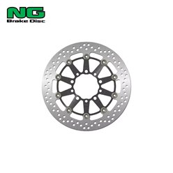 Tarcza hamulcowa przód Kawasaki ER6 F/N, ZX 10R, ZX6R, KLE 650 Versys, Z 750 (300x80x5mm) (5x10mm) pływająca (Środek aluminiowy, czarny) | NG1056G