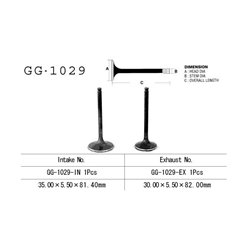 Zawór ssący Honda TRX 450 ES/FE/S Vesrah | GG-1029-IN