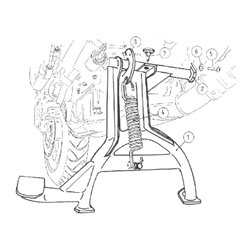 Stopka centralna Honda CBF 600 2004-2007 Hepco Becker | 505938 00 01