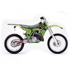 BLACKBIRD KOMPLET NAKLEJEK (OKLEIN) KAWASAKI KX 125/250 1994-1998 DREAM 5 KOLOR ZIELONY CZARNY