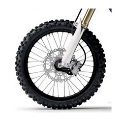 Osłona dolnej części amortyzatora przód (z zestawem montażowym) Kawasaki KXF 250/450 Czarny Polisport | 8151800001