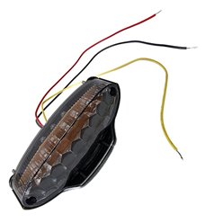 Lampa tył LED białe szkło przyciemniane szer. 110mm FAR | FAR7161F