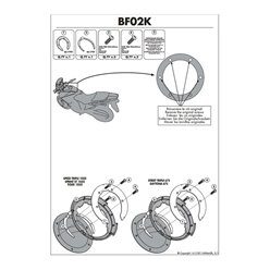 Mocowanie adapter tanklock Triumph KTM Aprilia Benelli MV Agusta Kappa | BF02K