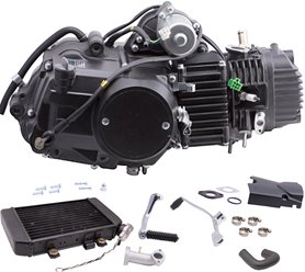 Silnik 130cc chłodzony cieczą z chłodnicą 139FMB Motorower biegowy