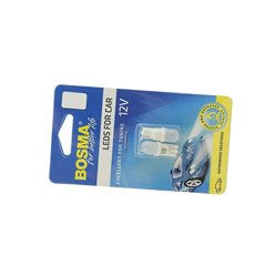 Żarówka BOSMA 12V 1*LED STANDARD T10 biała 6000K MAT (blister 2 szt.)