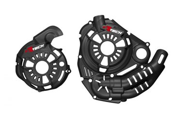 Boczne osłony silnika z technopolimeru komplet T7 REVOLUTION Yamaha Tenere 700 Czarny Racetech | PRMT7NR0024