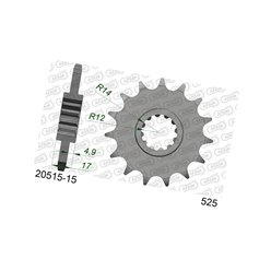 Zębatka przednia 2073 15 Honda CB 600 Hornet, CBR 600F, CBF 600 Łańcuch 525 AFAM | 20515-15