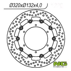 Tarcza hamulcowa (przód) YAMAHA XT660 X '04-'16 320 MM (320X132X4) (PŁYWAJĄCA)(6x8,50mm) NG