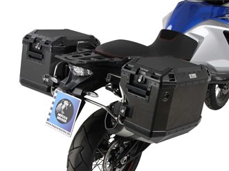 Stelaż kufrów bocznych + kufry boczne XplorerCutout-Träger + Xplorer Koffer KTM 1290 Super Adventure 2015-2020 Hepco Becker | 6517533 00 22-01-40