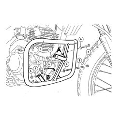 Gmole silnika Honda XR 125 L 2002-2008 Hepco Becker | 501932 00 01