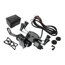 Uchwyt motocyklowy na telefon z USB
