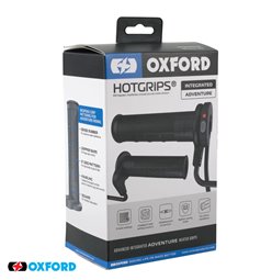 Manetki podgrzewane do motocykla Advanced Adventure z przełącznikiem przy manetce EL Oxford | EL397