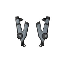 Osłony ramy BI-MATERIAL SUPER GRIP Talaria STING MX4/MX5/TL4000 / TL5500 Czarny/Szary RACETECH | PRTTALNRGR4