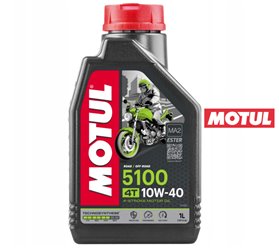 Olej silnikowy MOTUL 5100 4T Ester 10W-40 półsyntetyczny (1 litr)