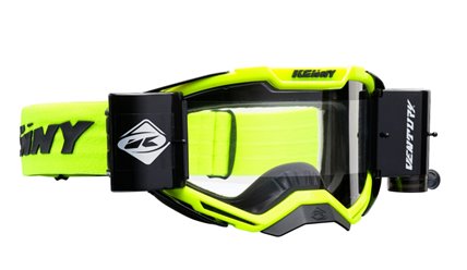 Gogle Roll-Off Ventury Żółty Fluo/Czarny Przeżroczysta Szyba Kenny Racing | 201-0712023-97