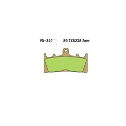 Klocki hamulcowe KH188 Vesrah | VD-349