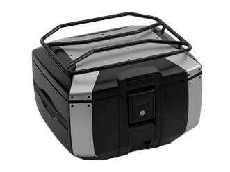 Kufer centralny Xcore 40 Smartrack czarny z srebrną blendą Hepco & Becker | 610297 00 00