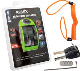 Blokada tarczy KOVIX KT6 z alarmem + LOKALIZATOR GPS GRATIS