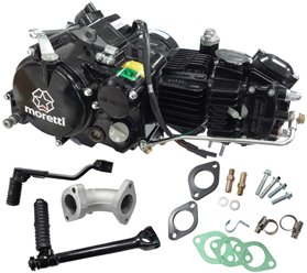 Silnik Moretti poziomy 1P62FMK, 170cc 4T, 4-biegowy manual, czarny
