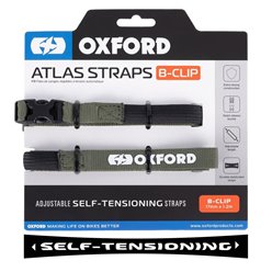 Pasy transportowe Atlas B-CLIP 17mm x 1.2m 2 szt. zielone khaki Oxford | OX314