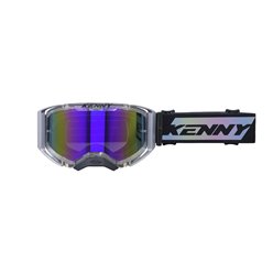 Kenny Racing Gogle Performance EVO 2 Clear Silver Mirror Lens Lustro srebrny/czarny | 251-0702011-03