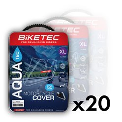 Pokrowiec wodoodporny Aquatec na motocykl z miejscem na kufer centralny (rozmiar L) Biketec | BT3186/20/PAK