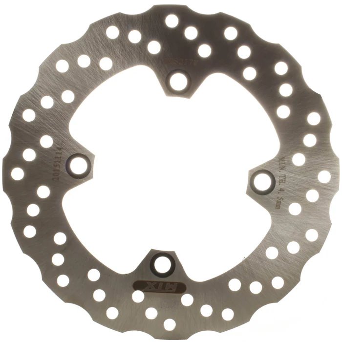 Tarcza hamulcowa tył Kawasaki ZX 6R, ZX10R, ER6F/N, KLE 650 Versys (220x100xmm) (4x10,5mm) Wave MTX PARTS | MDS03054