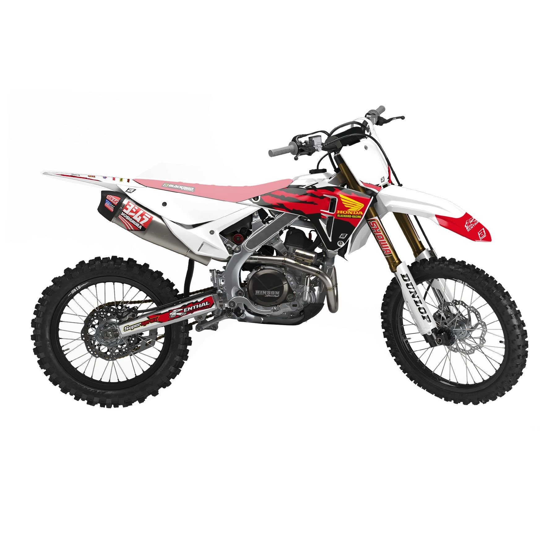 Komplet naklejek Honda CRF 250R, CRF 450R Retro Blackbird | E2150AA/01