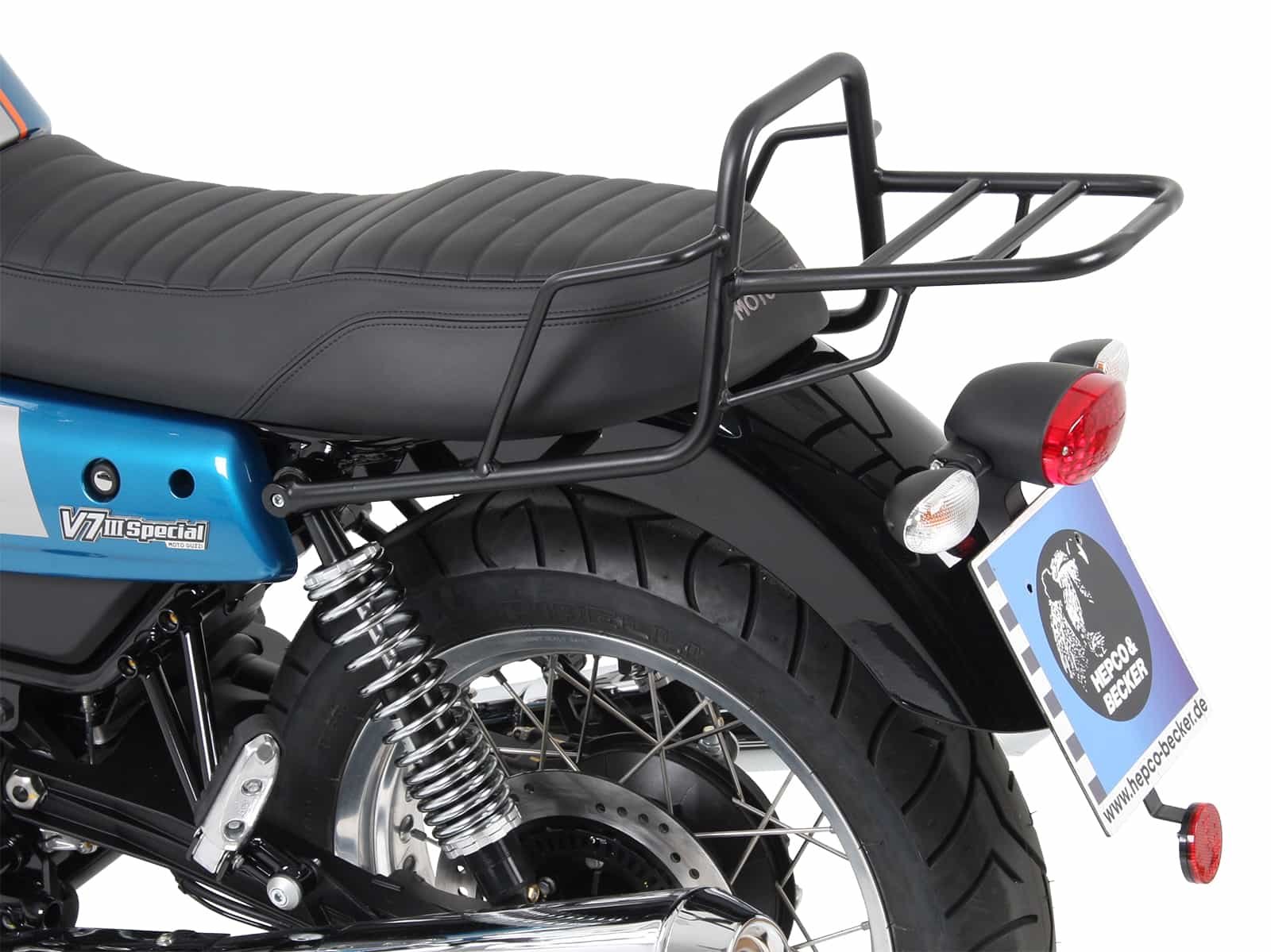 Stelaż pod kufer centralny Moto Guzzi V 7 III Carbon / Milano / Rough 2018-2020 Hepco Becker | 654553 01 01