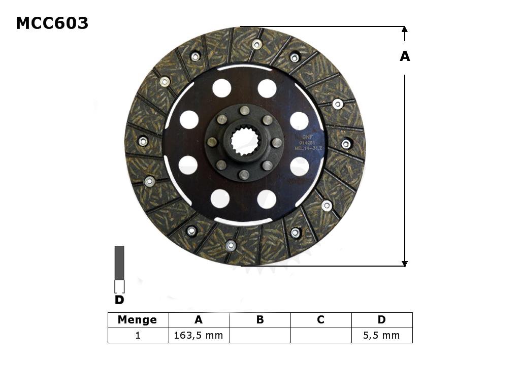 ZF Tarcza sprzęgłowa BMW K 75 C/RT/S EBS6604 TRW | MCC603