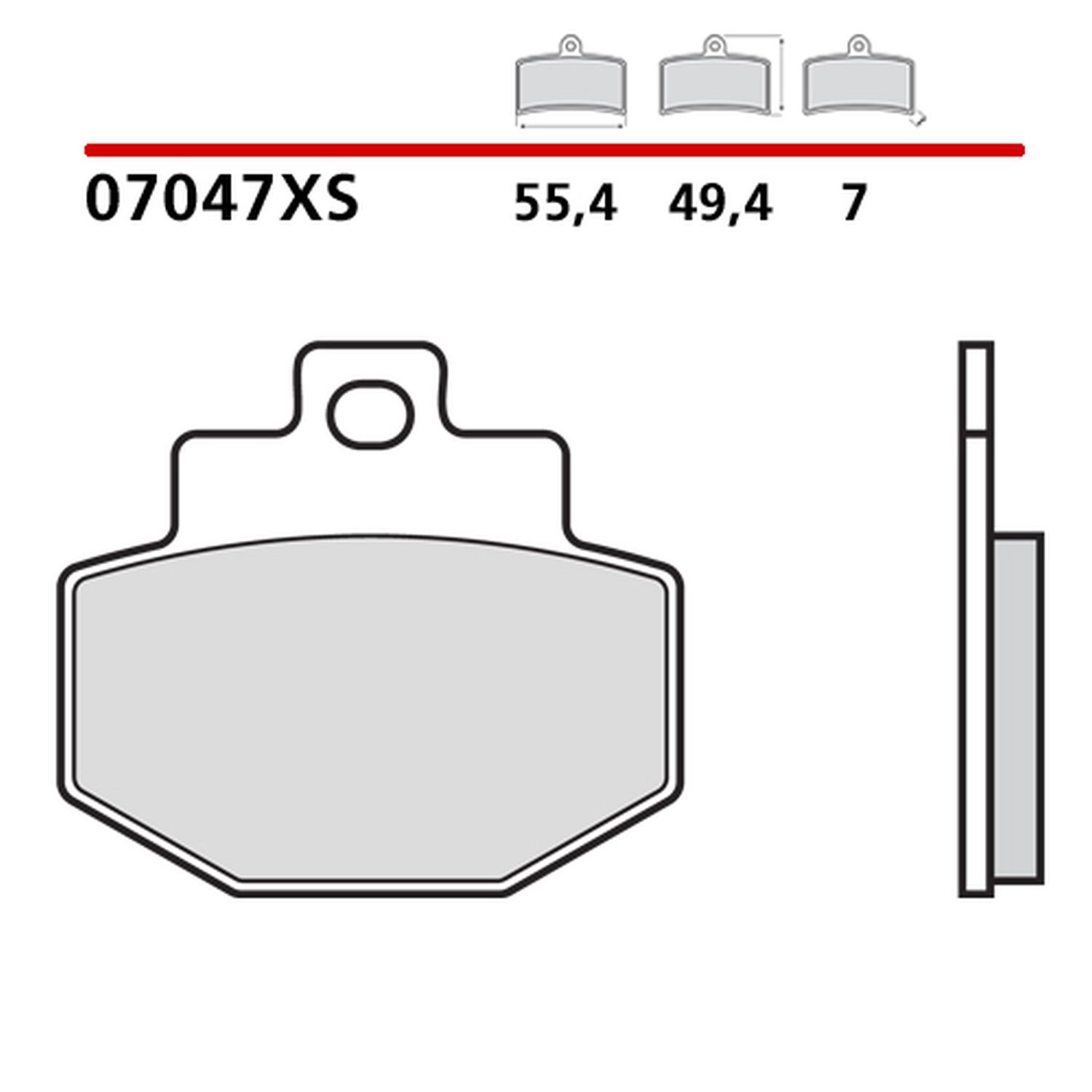 Klocki hamulcowe KH321 Road/Scooter Sinter XS Brembo | 07047XS