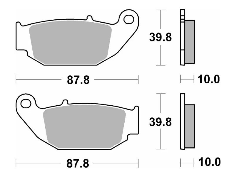 Klocki hamulcowe KH629 OFF-ROAD Sinter Złoty Honda CRF 250L, 250RL Rally, 300L/LR 21 SBS | 915SI