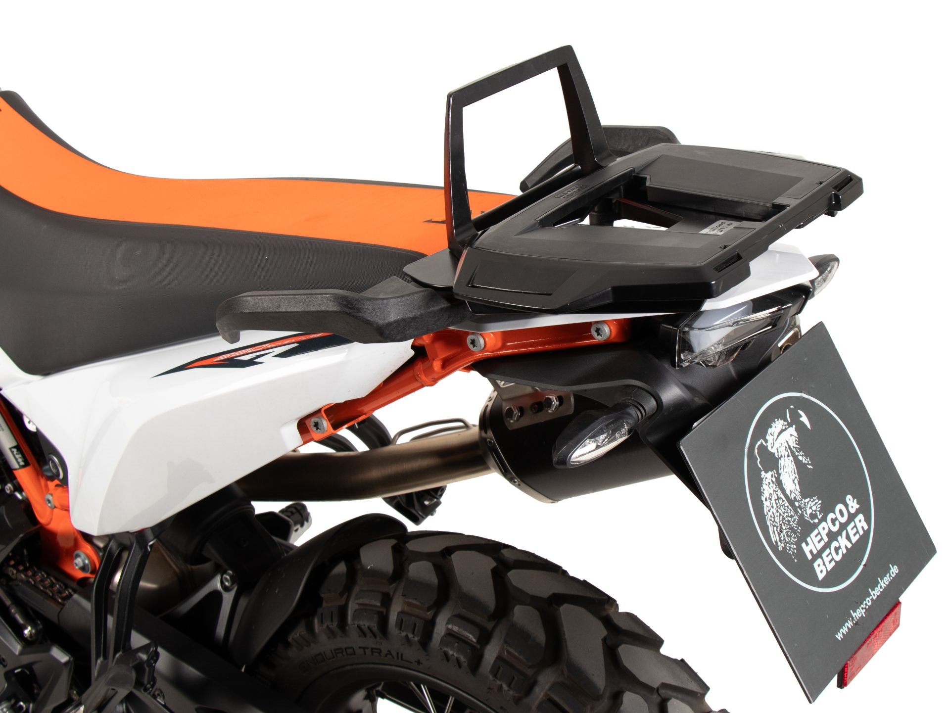 Stelaż do kufra centralnego Alurack KTM 890 Adventure / R / RALL 2023-2026 Hepco & Becker | 6527656 01 01