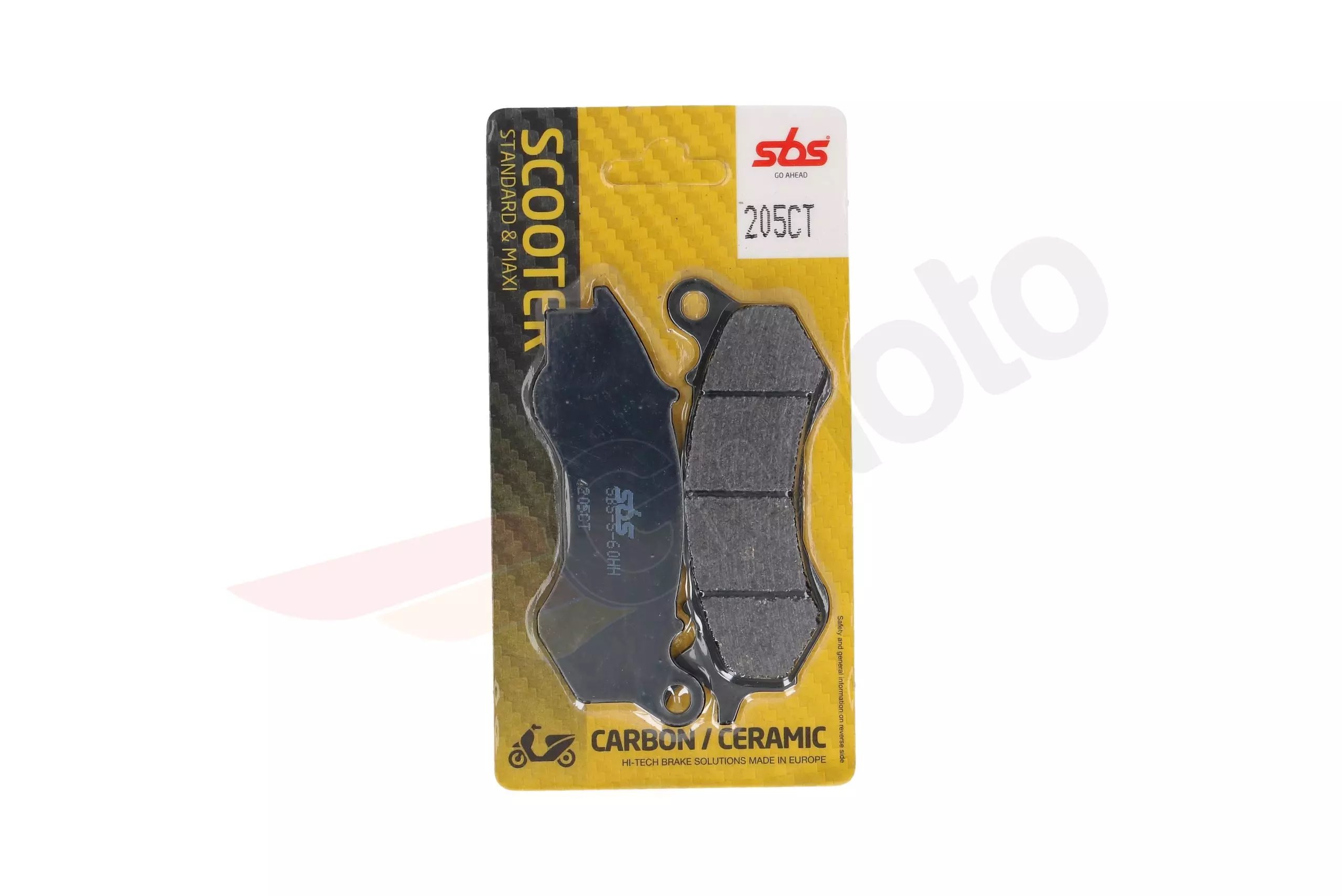 Klocki hamulcowe KH603 Maxi Carbon Honda NSC/PCX/SCV, Peugeot Django PRZÓD | 205CT
