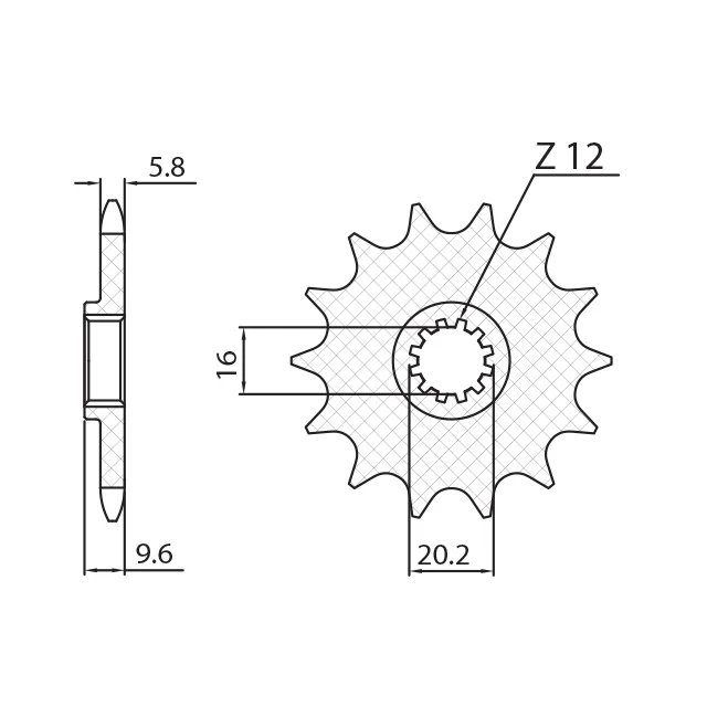 Zębatka przednia KTM SX 65 (13 zębów, łańc. 420) Sunstar | SUN11013