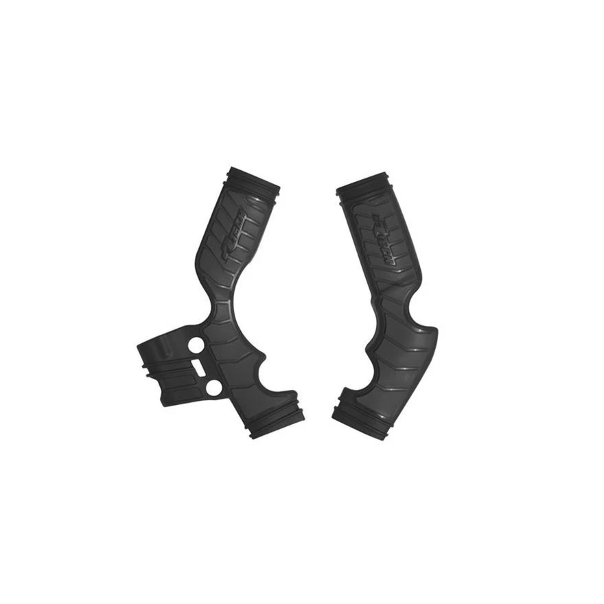Osłony ramy BI-MATERIAL SUPER GRIP KTM SX 65, Husqvarna TC 65, GAS GAS MC 65 Czarny RACETECH | PRTKTMNR004