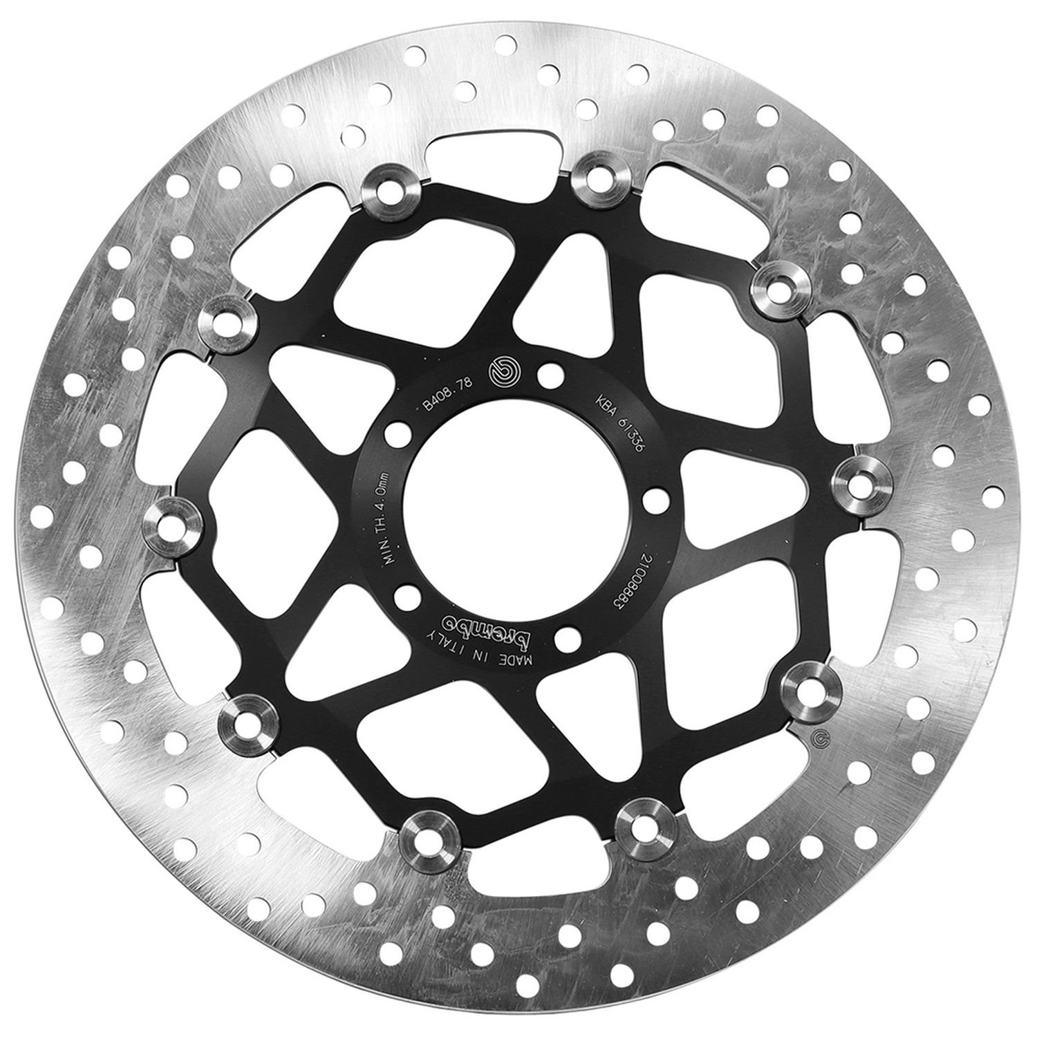 Tarcza hamulcowa przód pływająca Ducati MONSTER 1100, MULTISTRADA V4 1200, DIAVEL 1200, HYPERMOTARD 939, MULTISTRADA V2 950 (320X72X4,5MM) (5X8,5MM) Brembo | 78B40878