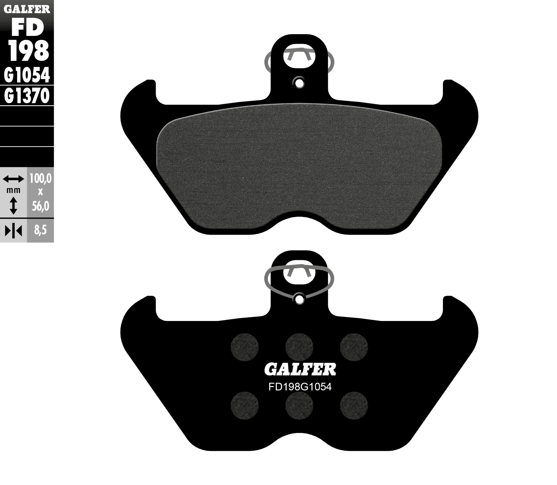 Klocki hamulcowe KH407/KH246 Półmetaliczne BMW Przód GALFER | FD198G1054