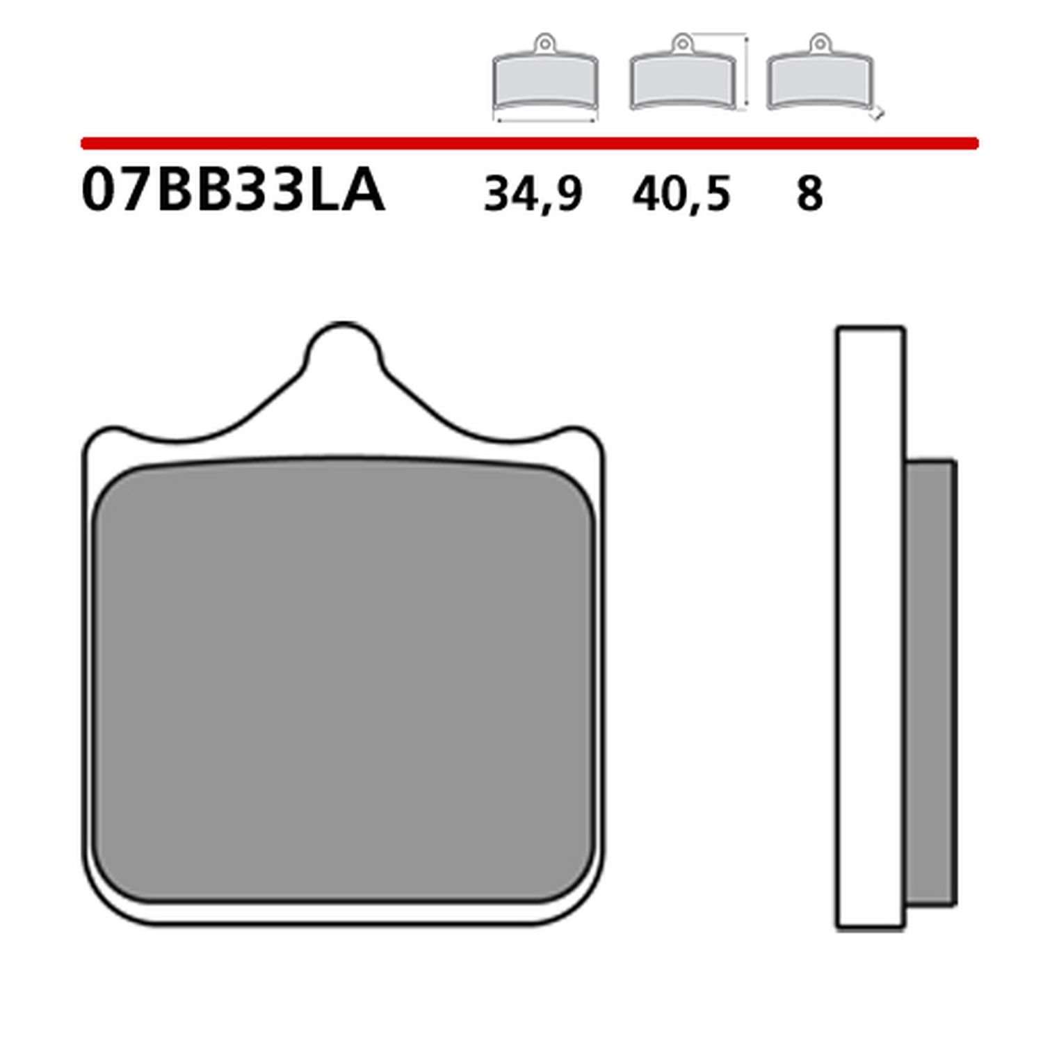 Klocki hamulcowe KH604 ROAD SINTER LA Brembo | 07BB33LA