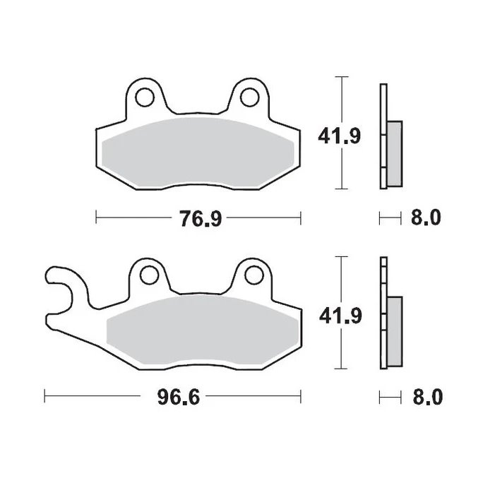 Klocki hamulcowe KH135/KH214 SINTER METAL Kawasaki KX 125-250-500, KDX 200-250, Suzuki Moto-Master | M091912