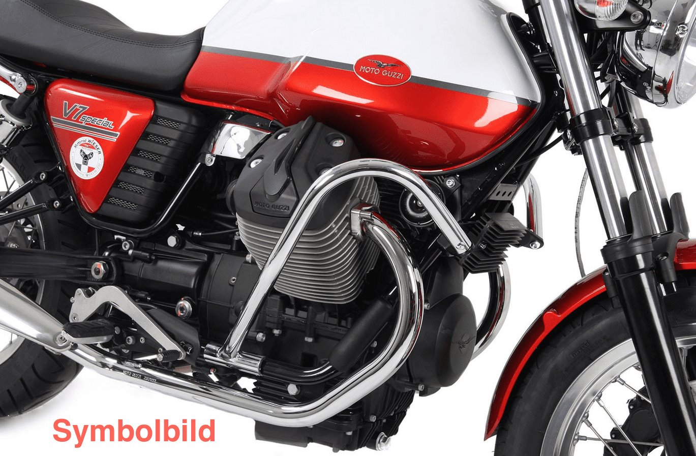 Czarne Gmole silnika Moto Guzzi V 7 Classic / Café Classic / Special 2008 - 2014 Hepco Becker | 501540 00 01