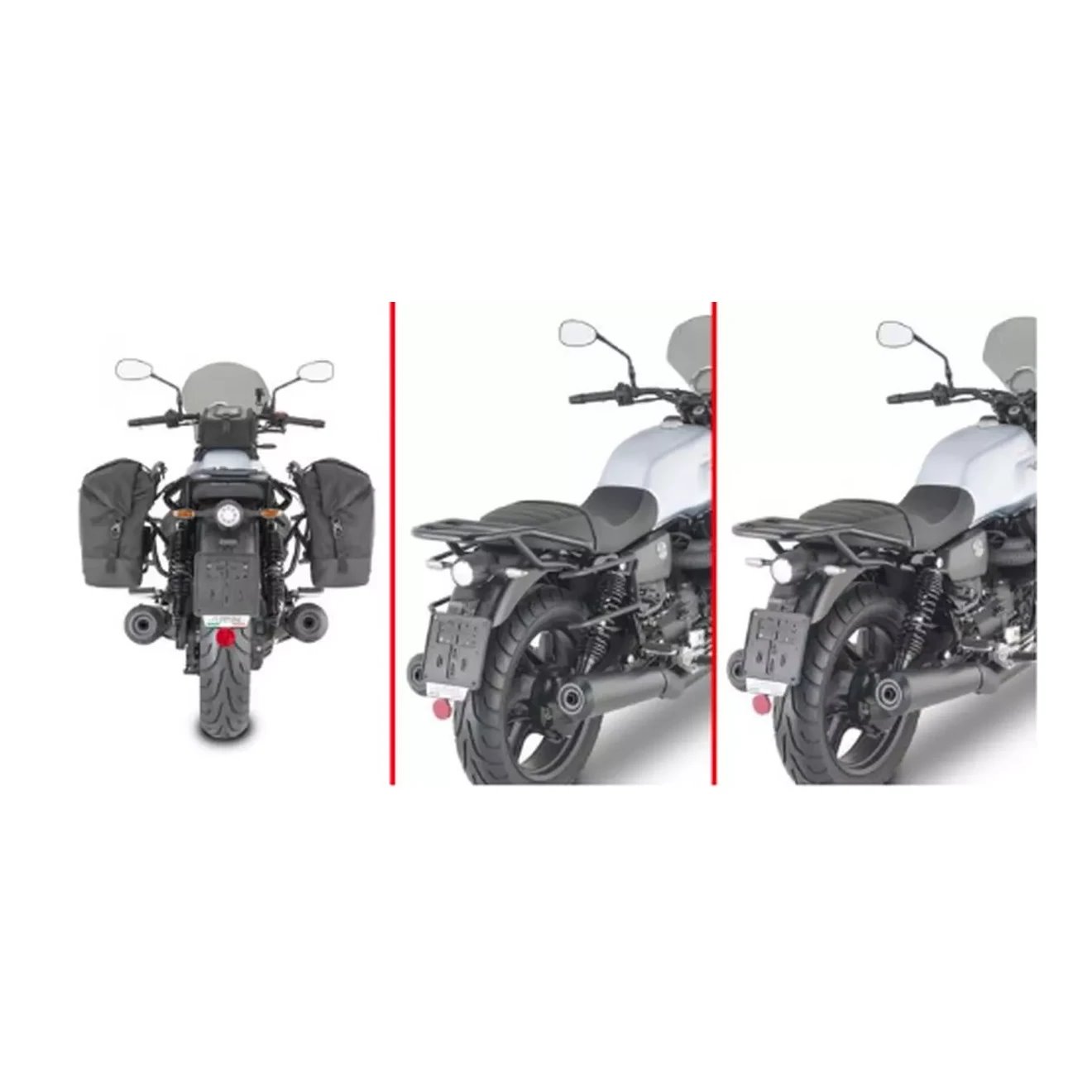 Stelaż pod sakwy szybkiego montażu Moto Guzzi V7 Stone Remove-x Kappa | TR8206K