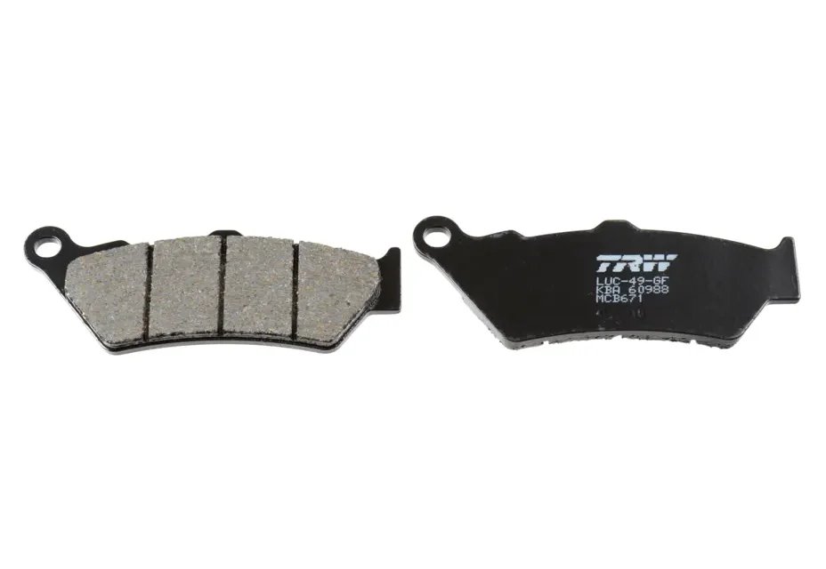 Klocki hamulcowe KH209 KH209/2 ORGANIC Aprilia PEGASO 650, ETV 1000 CAPONORD, BMW F 650/CS/GS/DAKAR/ST, G 650, F 700/800/750/850 GS/ADV, R 1200GS/ADV, K 1600 GT/GTL PRZÓD/TYŁ TRW | MCB671