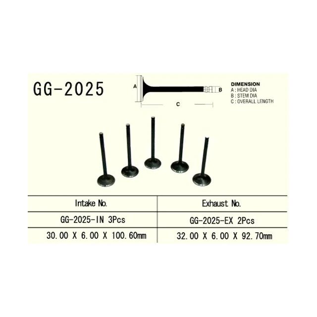 Zawór ssący Yamaha YFM 660 Grizzly/Raptor / Rhino, XTZ 660 Tenere Vesrah | GG-2025-IN
