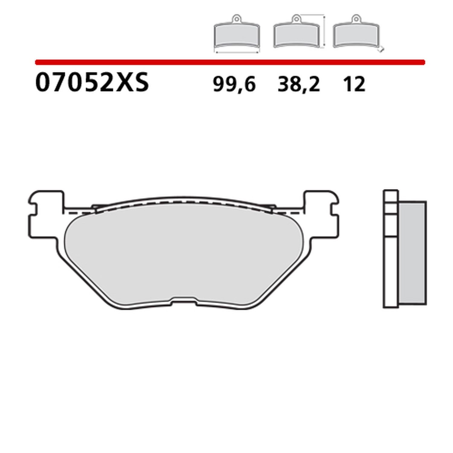 Klocki hamulcowe KH319 ROAD/SCOOTER SINTER XS Brembo | 07052XS