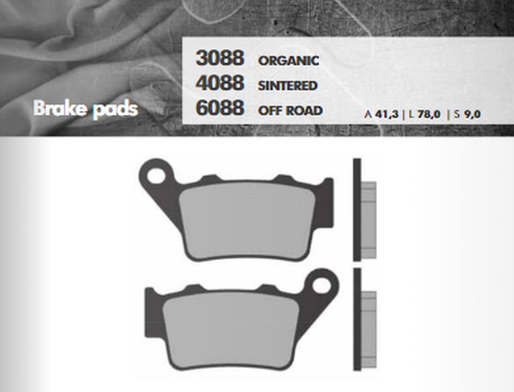 Klocki hamulcowe KH208/KH213 Tył Zacisk Brembo Brenta | BR6088