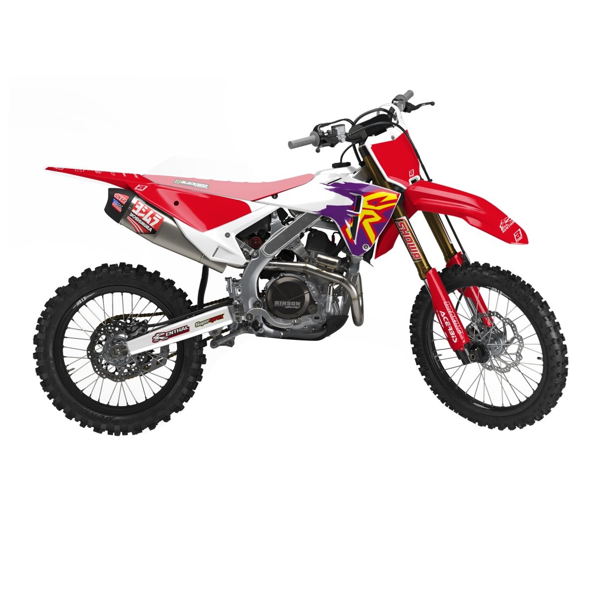 Komplet naklejek Honda CRF 250R, CRF 450R Retro Blackbird | E2150AA