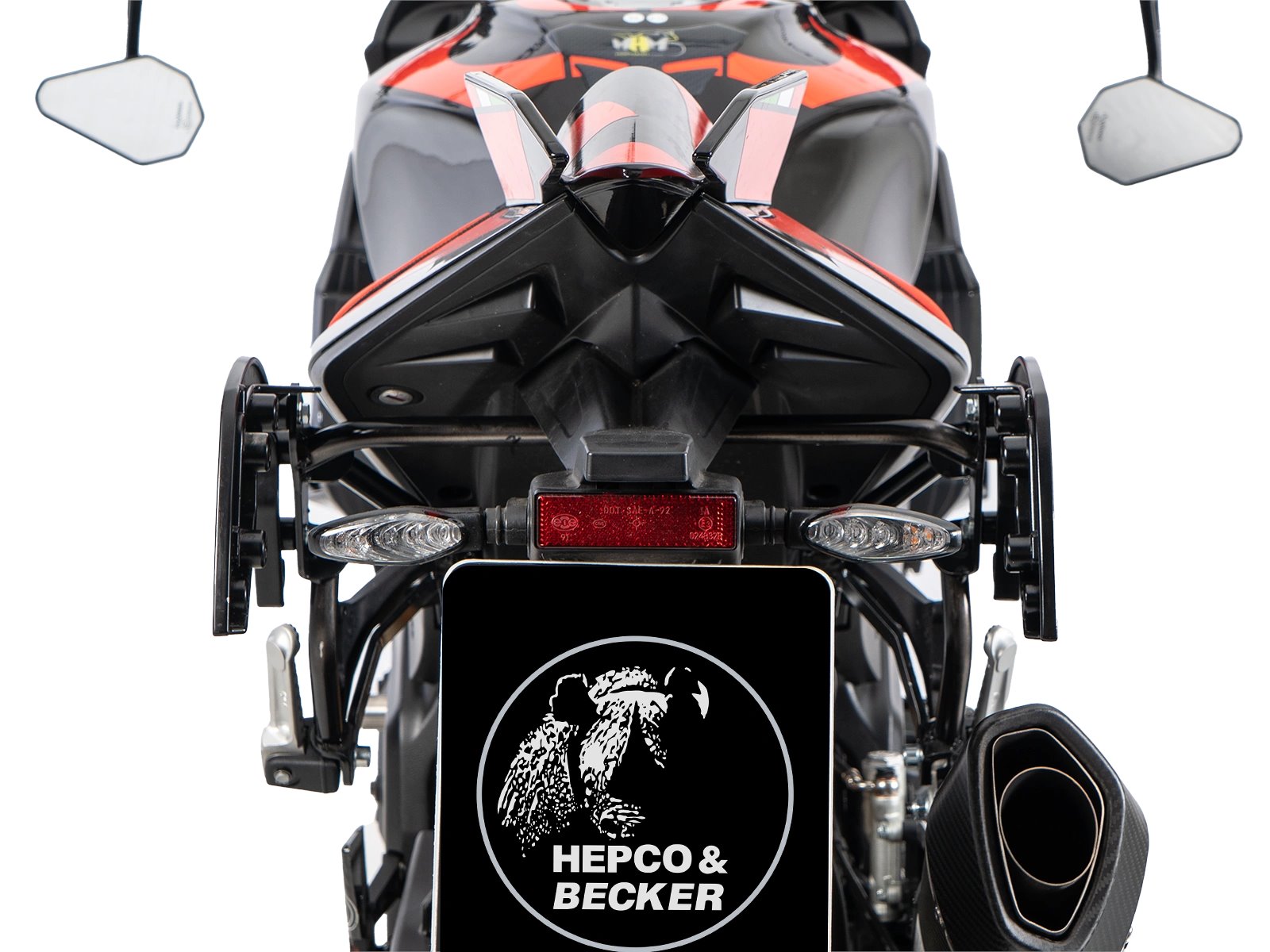 Stelaż boczny C-Bow Aprilia Tuono V4 Factory czarny Hepco&Becker | 6307716 00 01