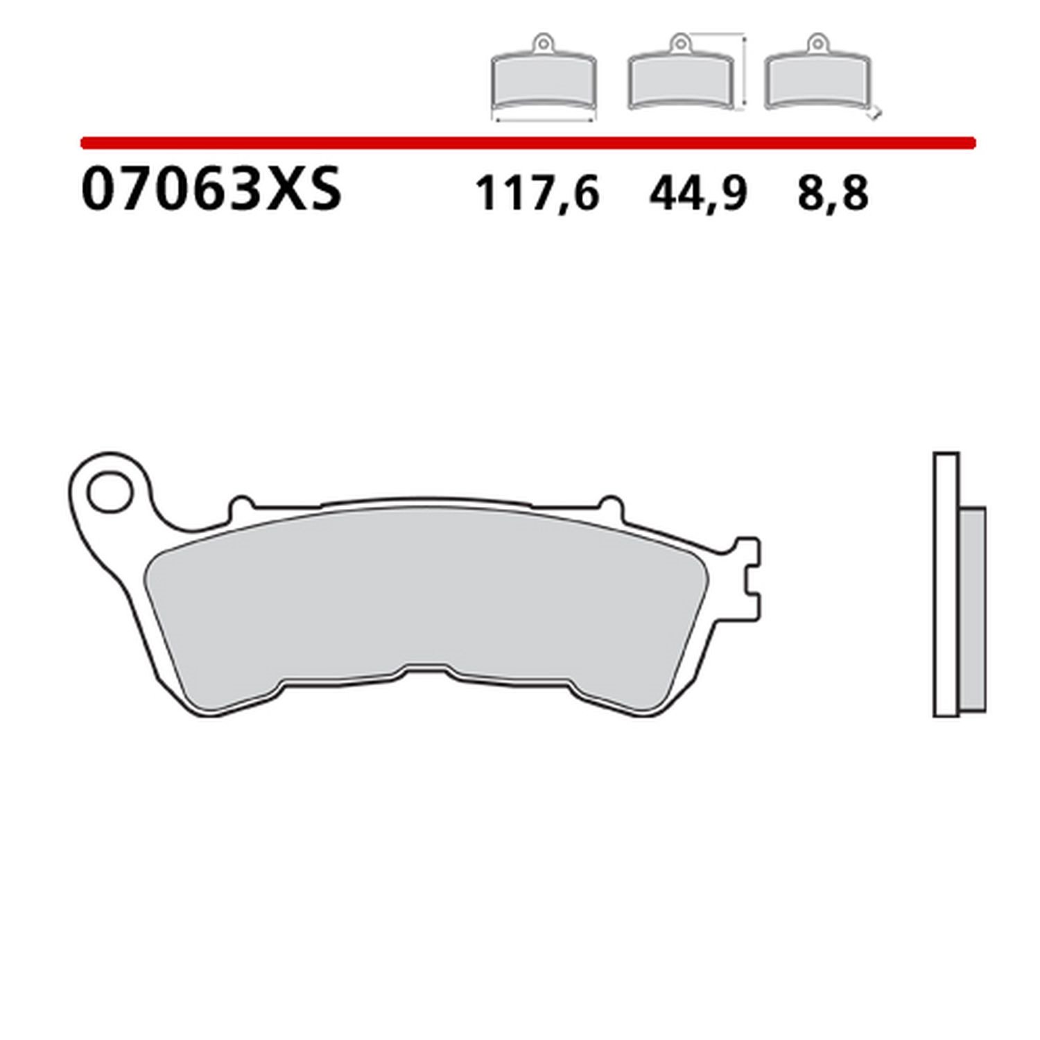 Klocki hamulcowe KH388 Road/Scooter Sinter XS Brembo | 07063XS